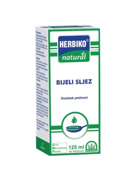 Herbiko Natural Bijeli sljez tekući dodatak prehrani
