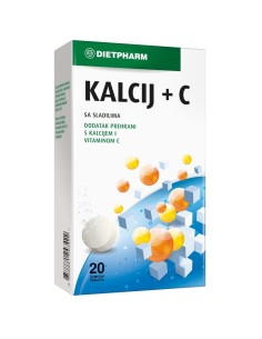 Dietpharm Kalcij + C šumeće tablete, dodatak prehrani