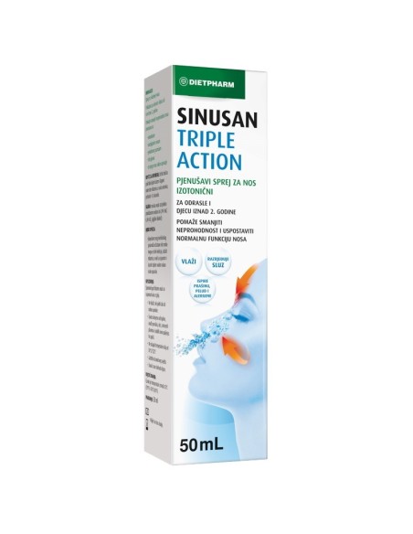 Dietpharm Sinusan Triple Action pjenušavi sprej za nos