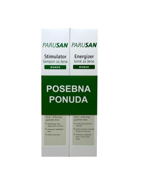 Parusan Stimulirajući šampon + tonik protiv ispadanja kose za žene