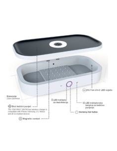 Gako UV-C sterilizator & Qi bežični punjač 2