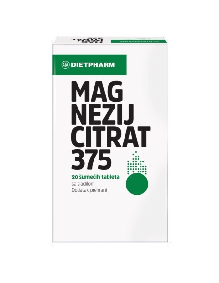Dietpharm Magnezij Citrat 375 šumeće tablete