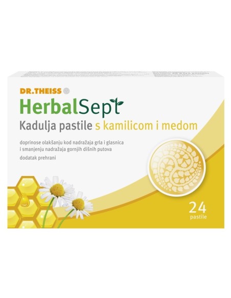 Dr. Theiss Herbalsept Kadulja pastile s kamilicom i medom