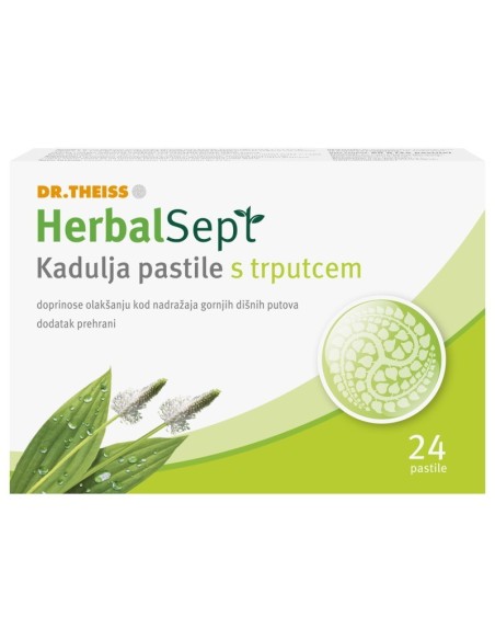 Dr. Theiss HerbalSept Kadulja pastile s trputcem