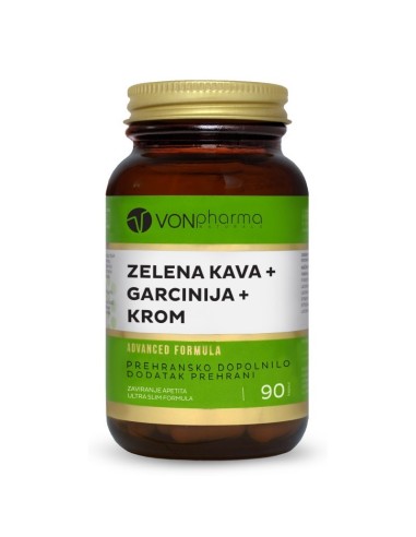 Vonpharma Zelene kava + Garcinija + Krom kapsule