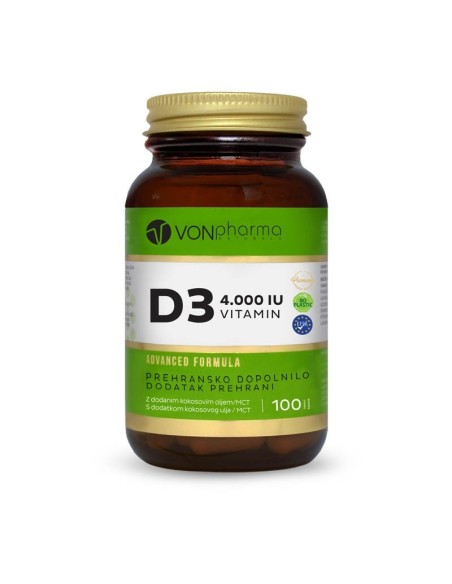 VonPharma Vitamin D3 4000 IU kapsule, dodatak prehrani