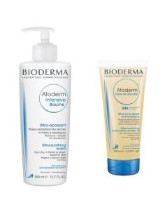 Bioderma Atoderm Intensive Baume 500 ml + Ulje za tuširanje 100 ml Promo pakiranje 2