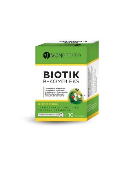 Vonpharma Biotik B-kompleks vegetarijanske kapsule