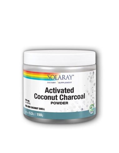 Solaray Activated Coconut Charcoal Aktivni ugljen, dodatak prehrani