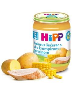 Hipp Kašica Kukuruz šećerac s pire krumpirom i puretinom