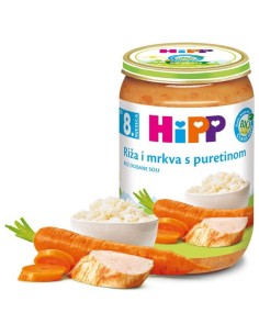 Hipp Kašica Riža i mrkva s puretinom 6530