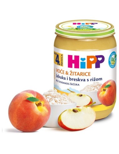 Hipp Kašica Jabuka i breskva s rižom 4703