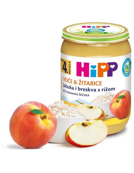 Hipp Kašica Jabuka i breskva s rižom 4703