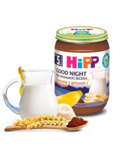 Hipp Mliječna Kašica Banana s grisom i kakaom 5513