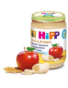 Hipp Voćna Kašica Jabuke i banane s integralnim žitaricama 4803