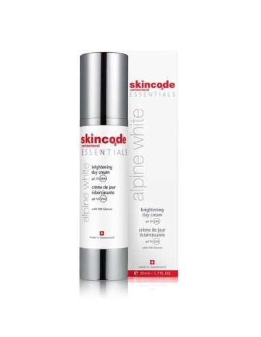 Skincode Essentials Alpine White Posvjetljujuća dnevna krema SPF 15