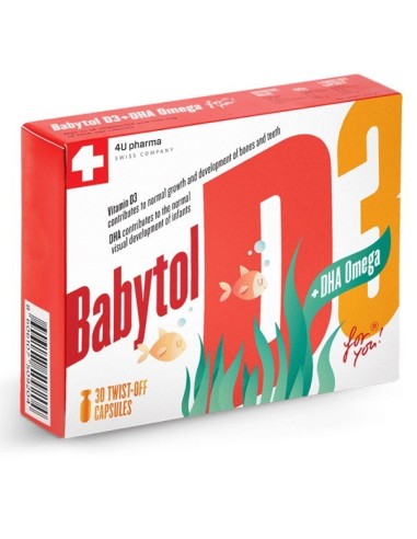 Babytol DHA omega + D3 for you twist off kapsule