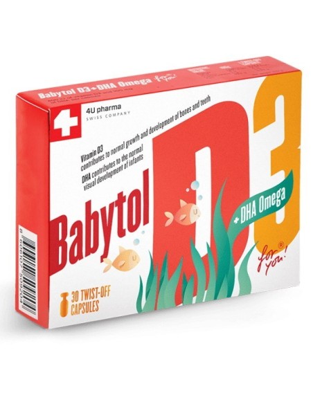 Babytol DHA omega + D3 for you twist off kapsule