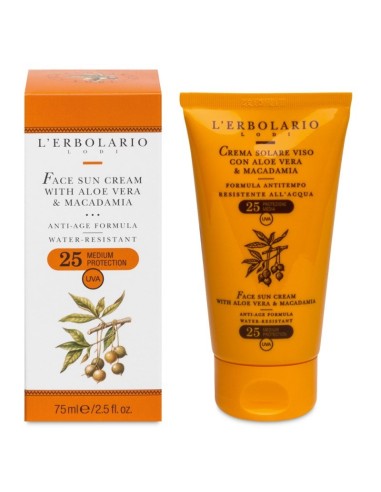 Lerbolario Sun Krema za zaštitu od sunca za lice SPF 25