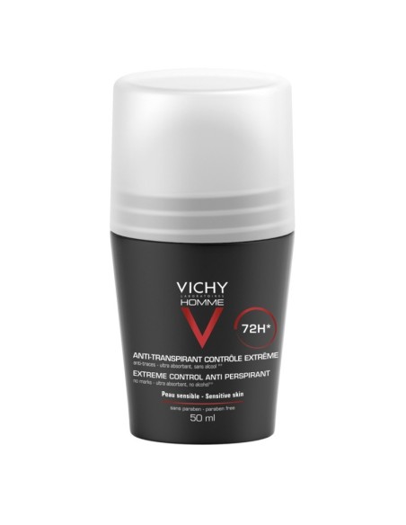 Vichy Homme Antiperspirant roll-on za zaštitu od znojenja do 72h