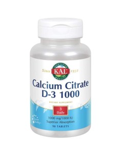 Kal Calcium Citrate D3 1000 tablete