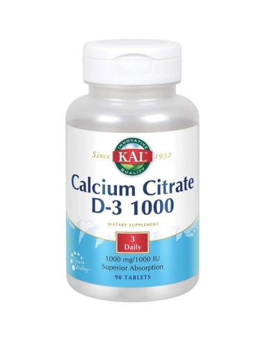 Kal Calcium Citrate D3 1000 tablete