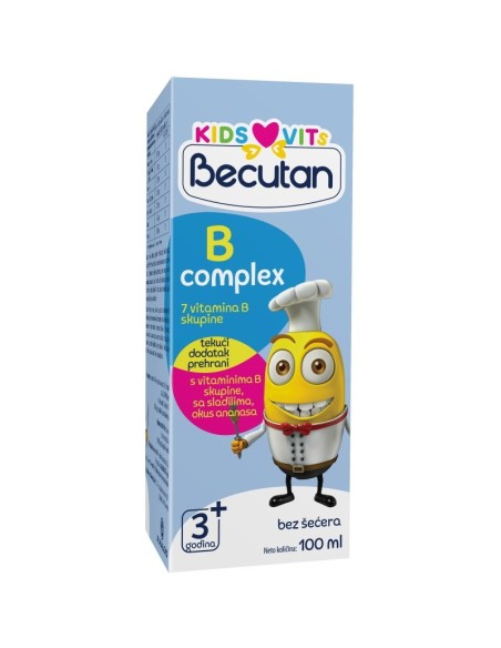 Becutan KIDS VITS B-complex tekući dodatak prehrani s vitaminima B