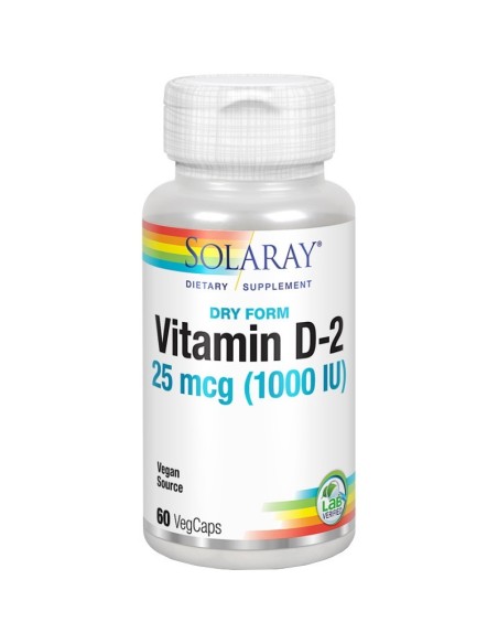 Solaray D-2 1000 IU Dry Form, dodatak prehrani