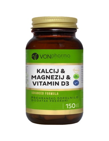 Vonpharma Kalcij & magnezij & vitamin D3 tablete