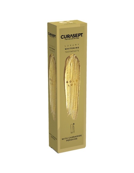 Curasept Gold Luxury zubna pasta za izbjeljivanje + četkica