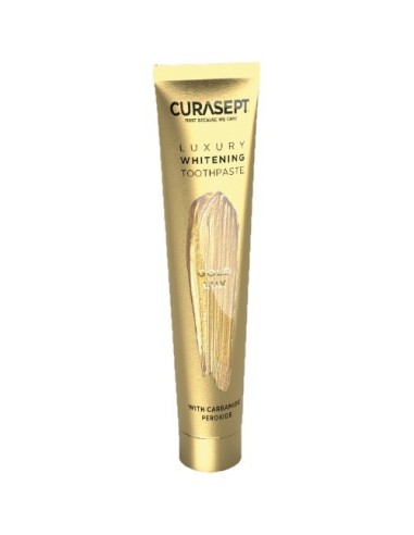 Curasept Gold Luxury zubna pasta za izbjeljivanje + četkica