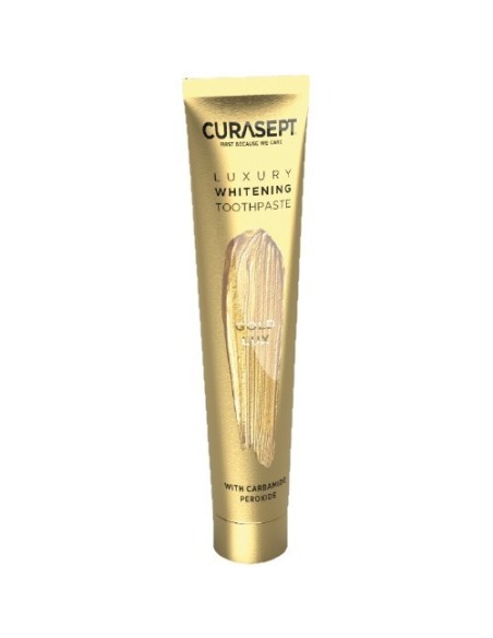 Curasept Gold Luxury zubna pasta za izbjeljivanje + četkica