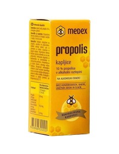 Medex Propolis kapi 10% s alkoholom 2