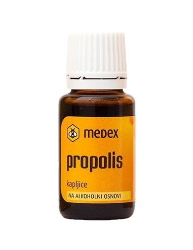 Medex Propolis kapi 10% s alkoholom
