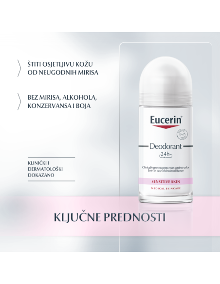 Eucerin Roll-on dezodorans za osjetljivu kožu 63164