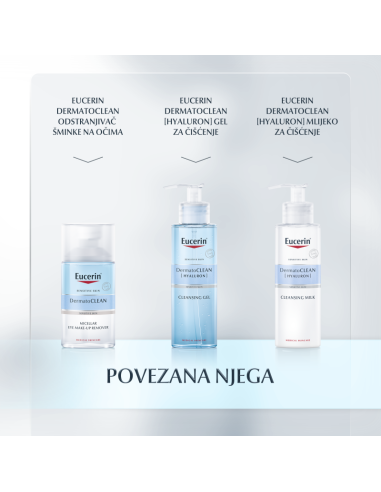 Eucerin DermatoCLEAN [HYALURON] 3u1 micelarna otopina za čišćenje lica