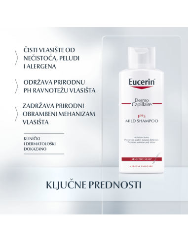 Eucerin DermoCapillaire pH5 šampon 69653