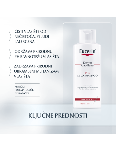 Eucerin DermoCapillaire pH5 šampon 69653