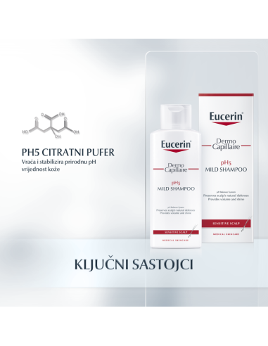 Eucerin DermoCapillaire pH5 šampon 69653