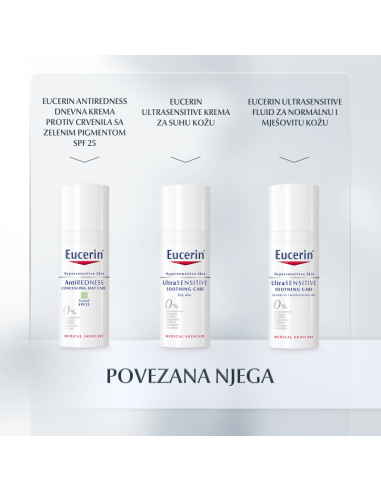 Eucerin AntiREDNESS noćna krema protiv crvenila kože lica 69744