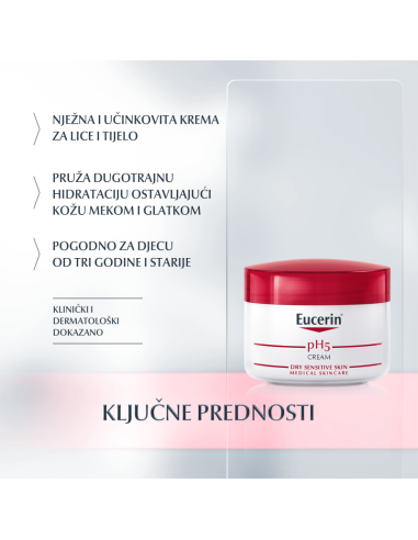 Eucerin pH5 krema 63022