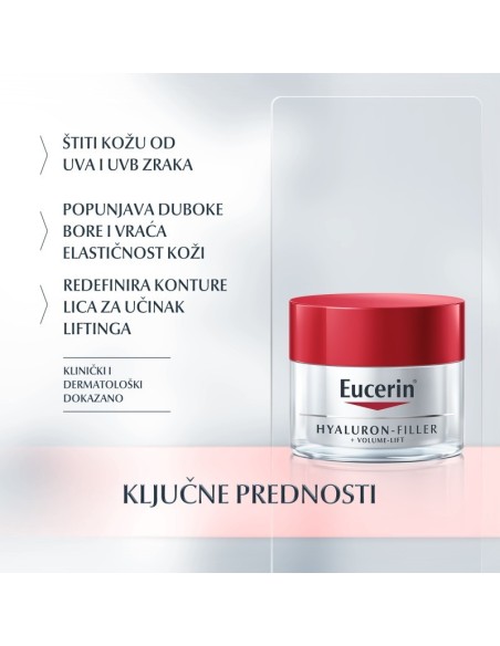 Eucerin Hyaluron-Filler+Volume-Lift dnevna krema za suhu kožu 89758