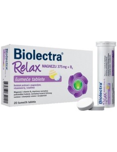 Hermes Biolectra Relax Magnezij 375 mg + Vitamin B6 šumeće tablete