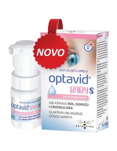 Apipharma Optavid Baby S kapi za oči u spreju