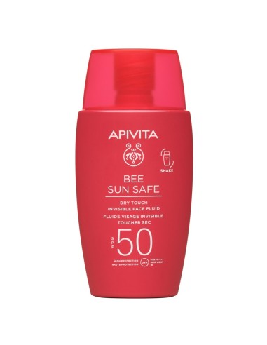 Apivita Bee sun Safe Dry-Touch fluid za lice SPF 50