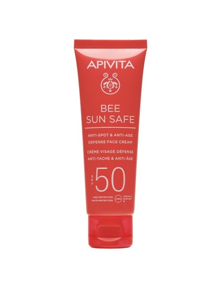 Apivita Bee sun Safe Krema za lice protiv mrlja i starenja SPF 50