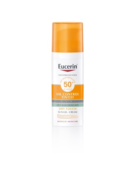 Eucerin Oil Control tinted gel krema za zaštitu kože lica od sunca SPF 50+