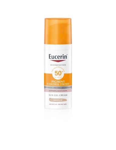 Eucerin Pigment Control tinted gel krema za zaštitu kože lica od sunca SPF 50+