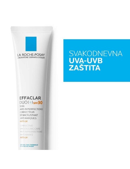 La Roche-Posay Effaclar DUO (+) SPF 30 Korektivna njega protiv nepravilnosti masne kože i začepljenih pora
