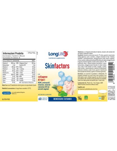 Longlife Skinfactors tablete